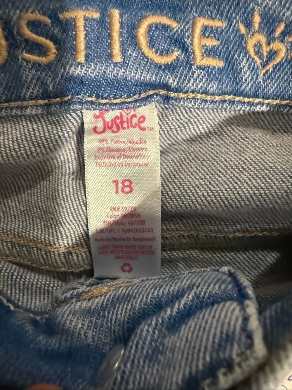 Justice new tags
